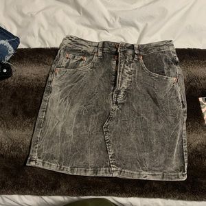 Gray corduroy denim skirt size small
